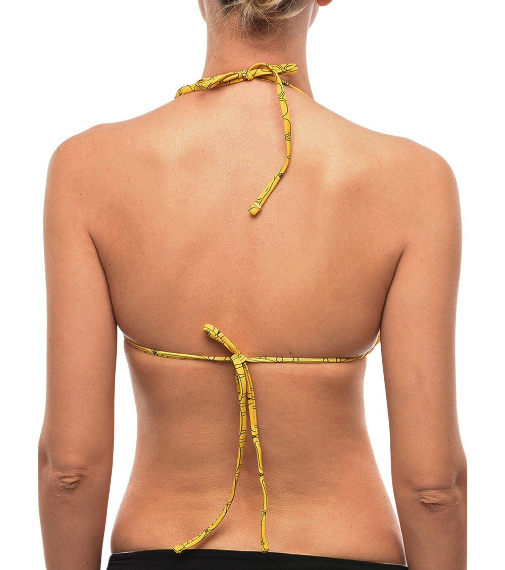 Yellow Graphic Bikini Top Swimwear 2