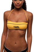 Yellow Logo Bikini Top Swimwear 1
