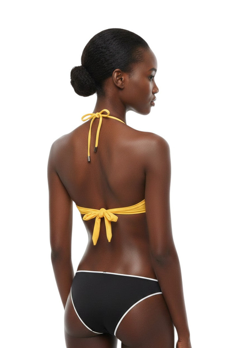 Yellow Logo Bikini Top Swimwear 2