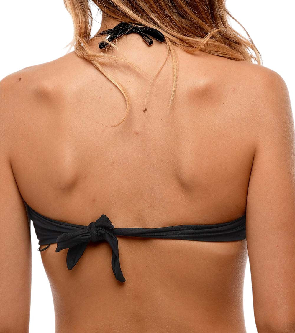 Black Logo Bikini Top Swimwear 2