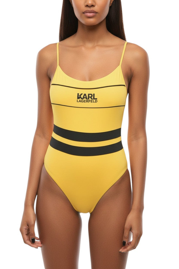 Yellow Logo Swimwear 1