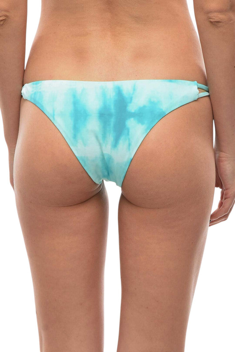 Sky Blue Tie-Dye Bikini Bottom Swimwear 2