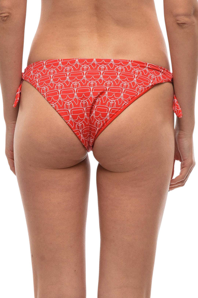 Red Logo Bikini Bottom Swimwear 2