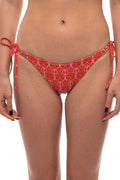 Red Logo Bikini Bottom Swimwear 1