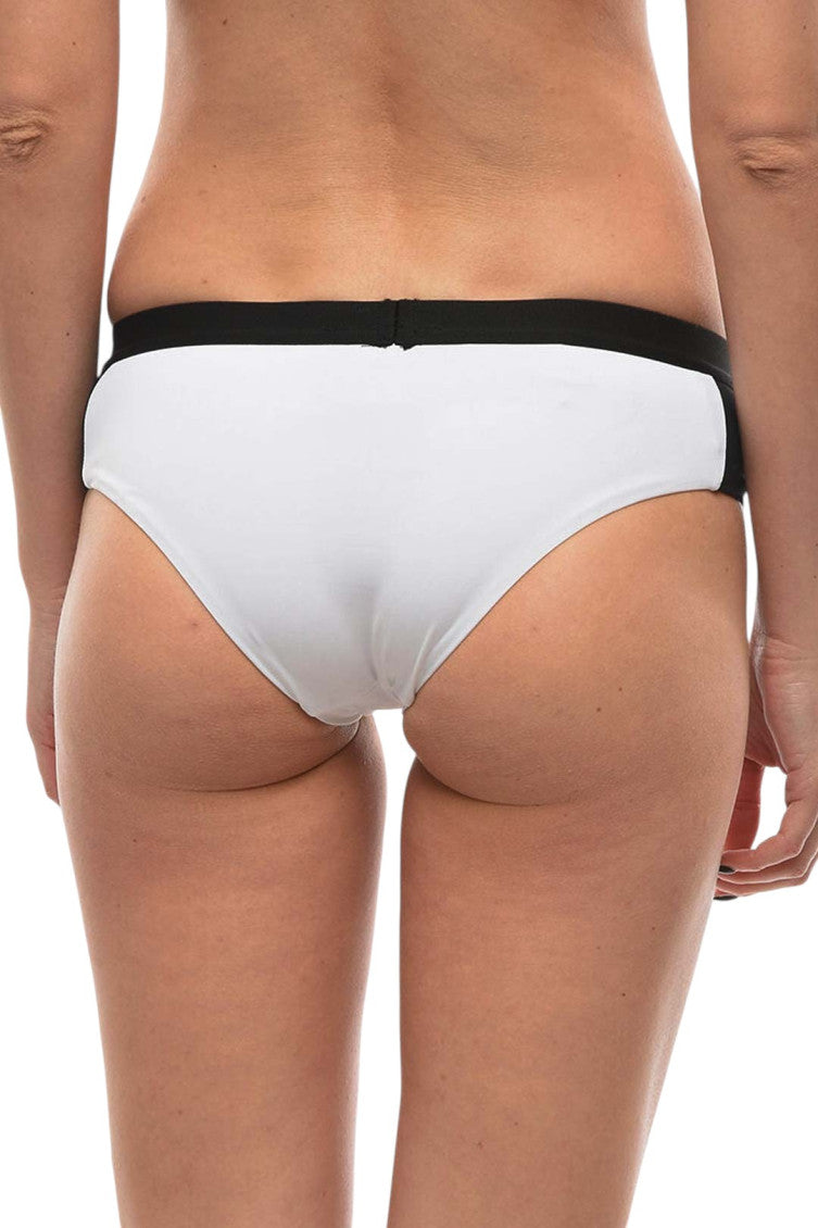 BlackWhite Logo Bikini Bottom Swimwear 2