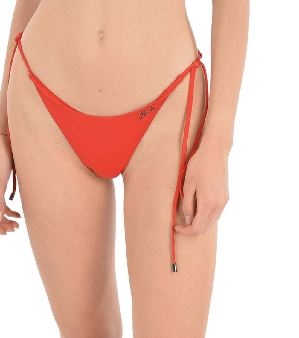 Red Logo Bikini Bottom Swimwear 3