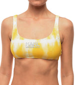 Yellow Tie-Dye Bikini Top Swimwear 1