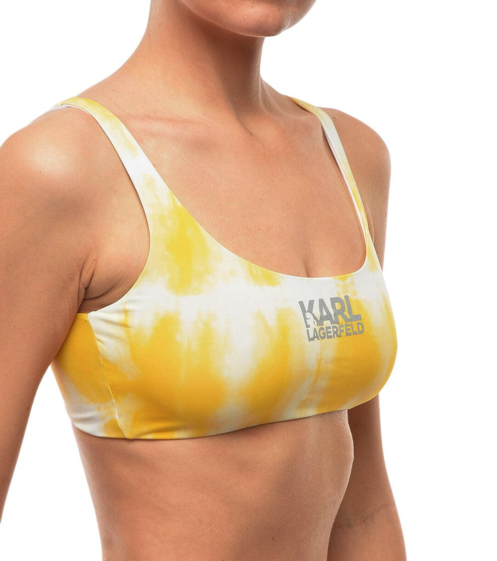 Yellow Tie-Dye Bikini Top Swimwear 3