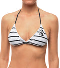BlackWhite Stripes Bikini Top Swimwear 1