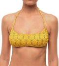Yellow Graphic Bikini Top Swimwear 1