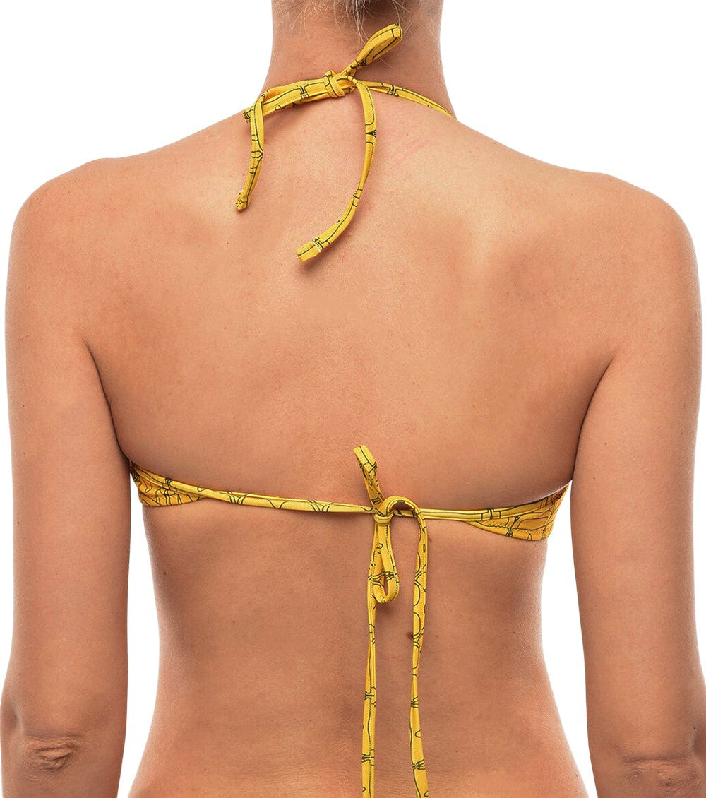 Yellow Graphic Bikini Top Swimwear 2