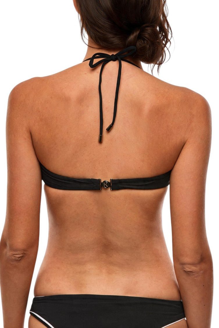 Black Logo Bikini Top Swimwear 2