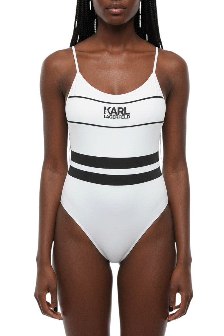 BlackWhite Logo Swimwear 1