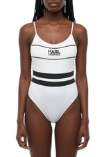 BlackWhite Logo Swimwear 1