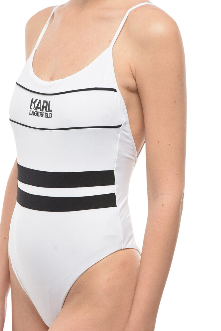 BlackWhite Logo Swimwear 3