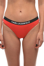 Red Logo Bikini Bottom Swimwear 1