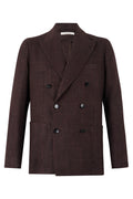 Dark Brown Textured Blazer 1