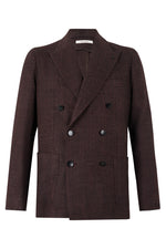 Dark Brown Textured Blazer 1