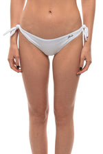 White Logo Bikini Bottom Swimwear 1