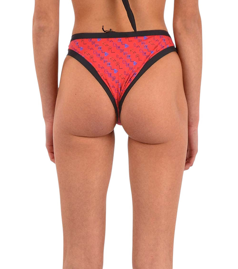 Red Logo Bikini Bottom Swimwear 2