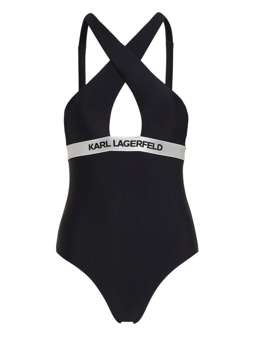 Black Logo Swimwear 1