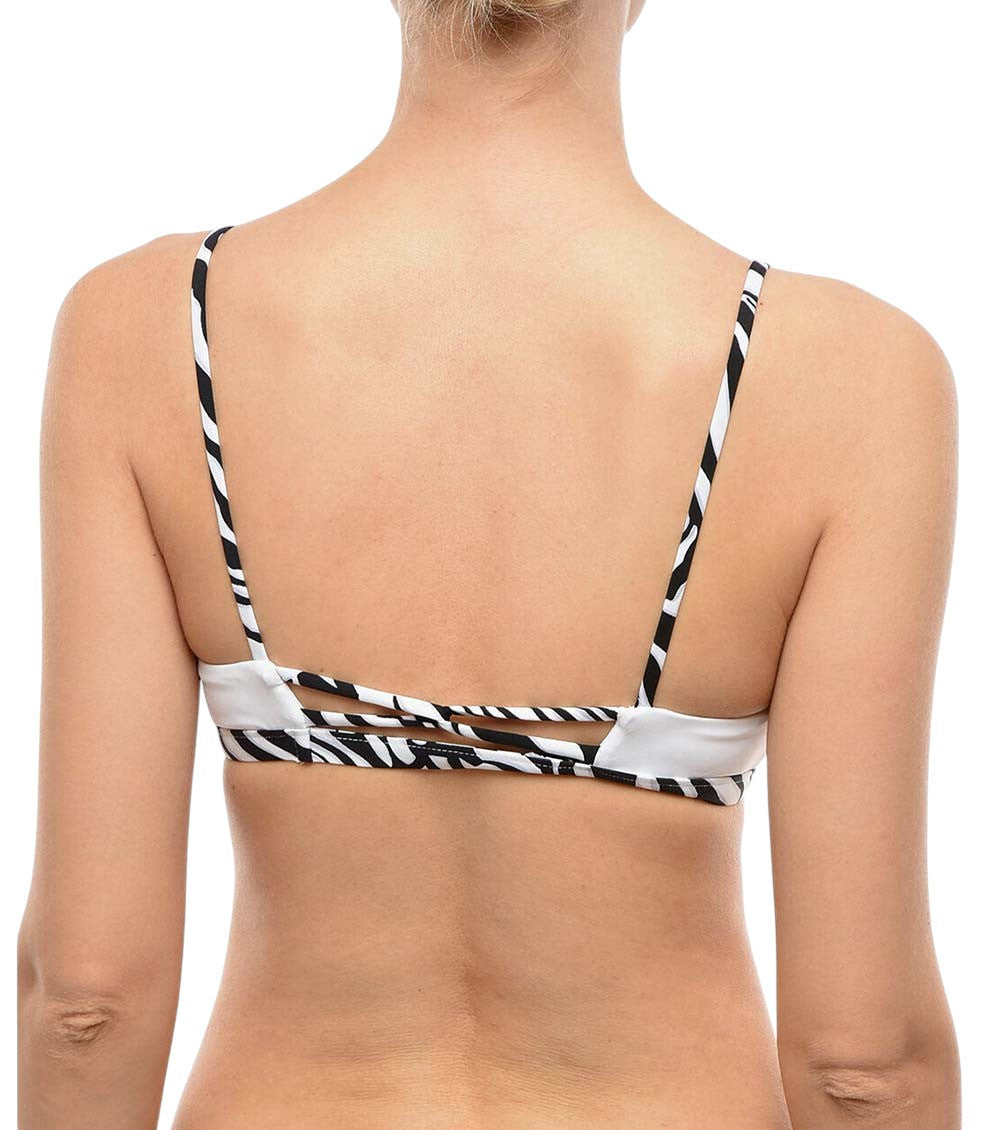 White Logo Bikini Top Swimwear 3
