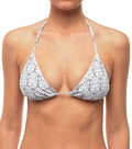 White Graphic Bikini Top Swimwear 1