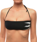 Black Logo Bikini Top Swimwear 1