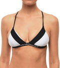 BlackWhite Logo Bikini Top Swimwear 1