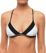 BlackWhite Logo Bikini Top Swimwear 1