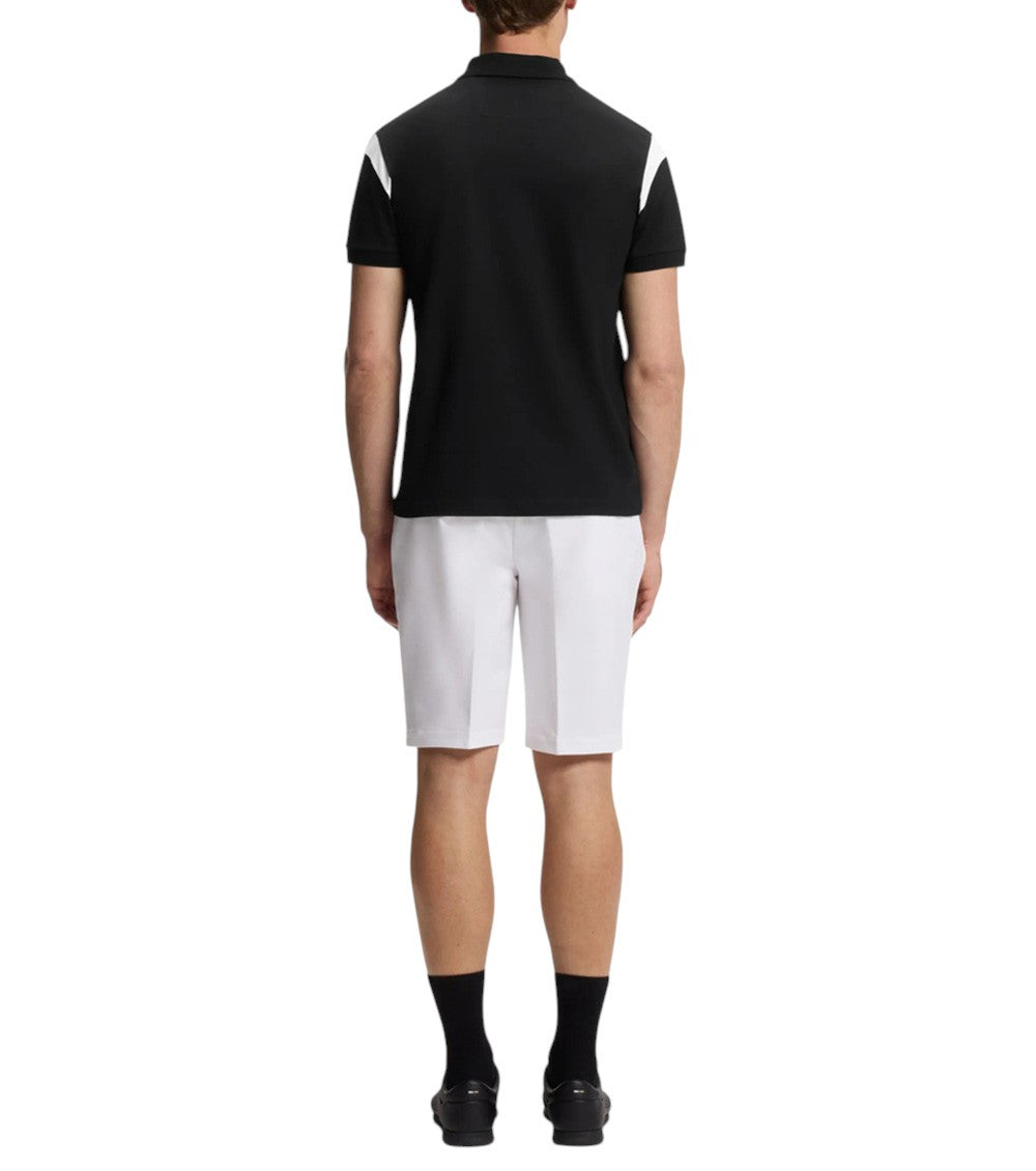 Black Color Block Polo 3
