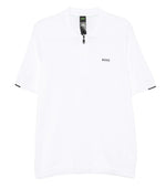 White Logo Shirt Collar Polo 1