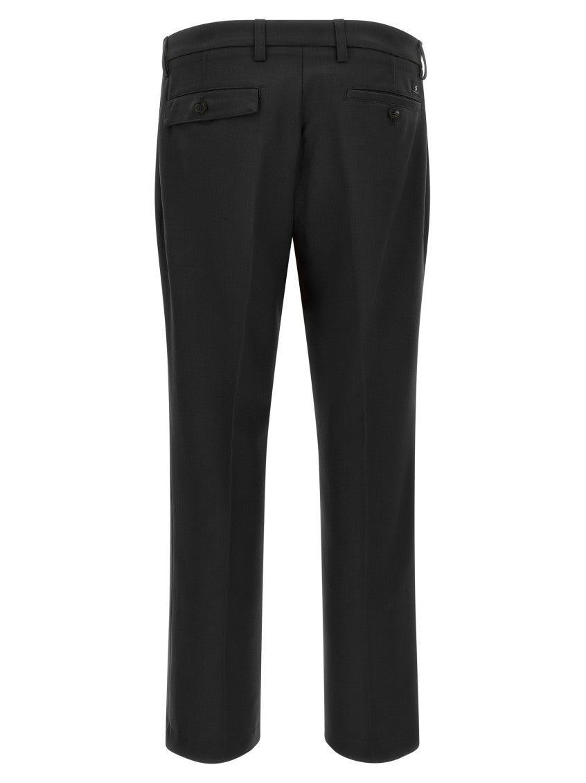 Black Flat Front Trousers 2