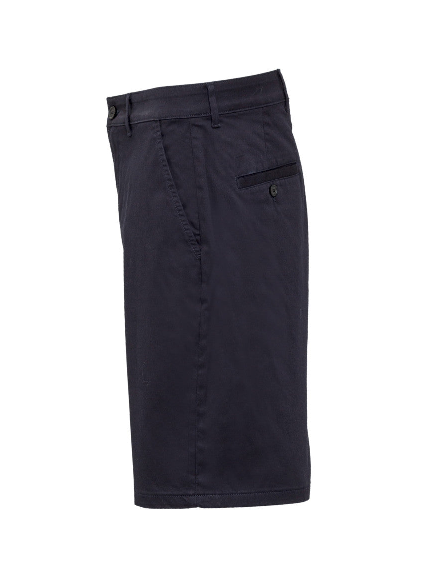 Navy Blue Solid Shorts 3