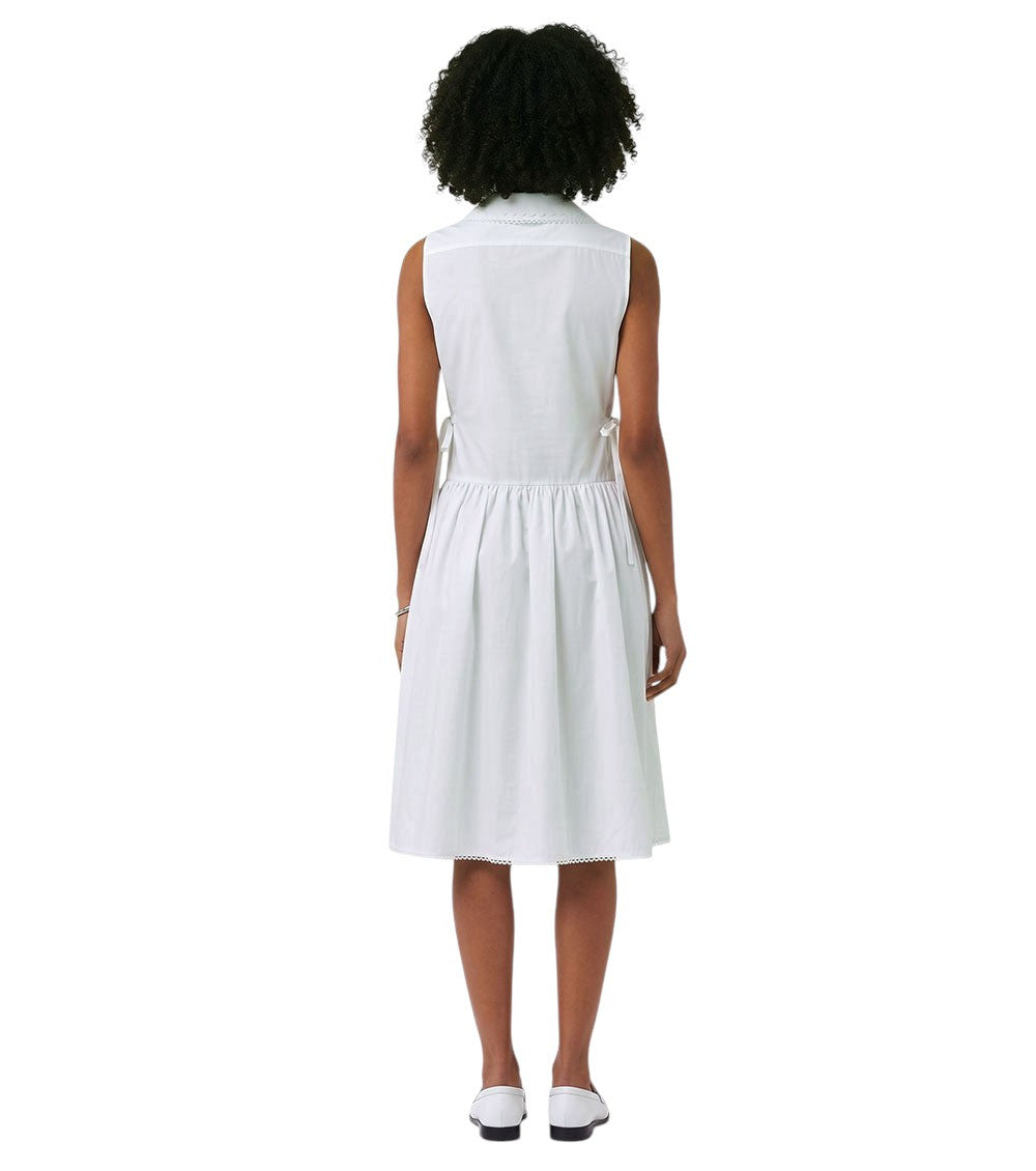 White Shirt Collar Mini Dress 4