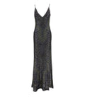 Dark Grey V Neck Maxi Dress 1