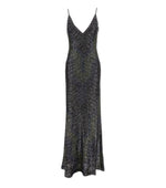 Dark Grey V Neck Maxi Dress 1
