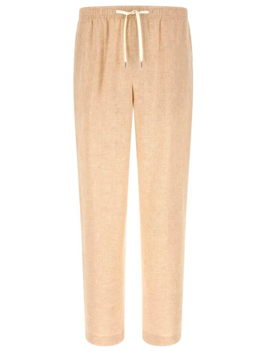 Light Beige Drawstring Trousers 1