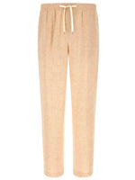 Light Beige Drawstring Trousers 1