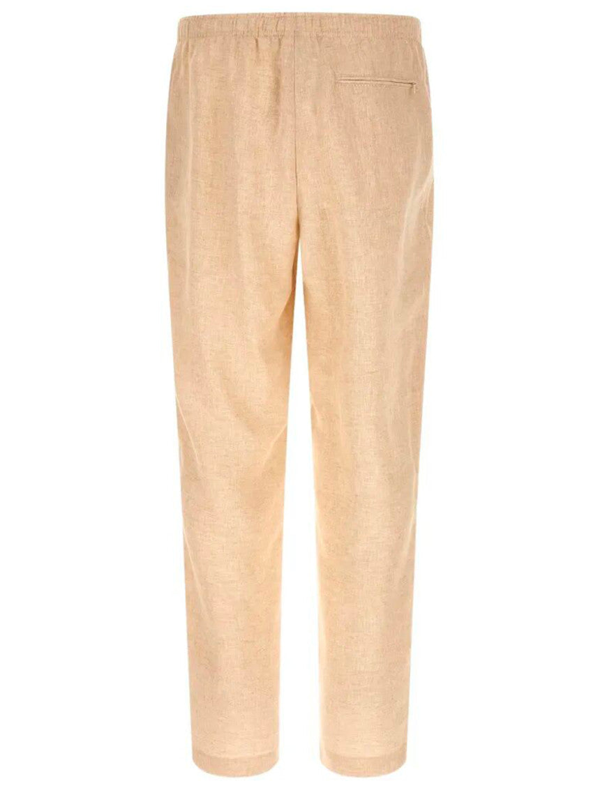 Light Beige Drawstring Trousers 2