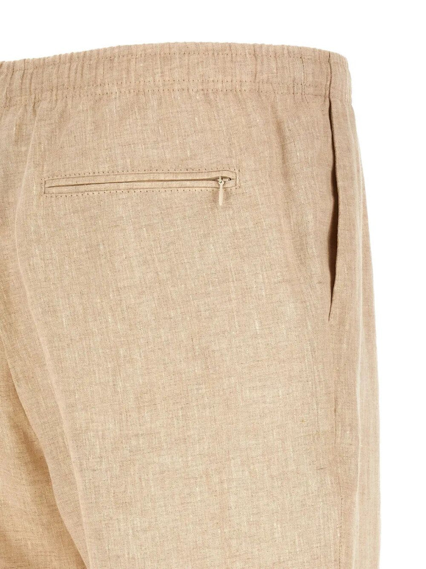 Light Beige Drawstring Trousers 3