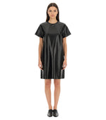 Black Crew Neck Mini Dress 1