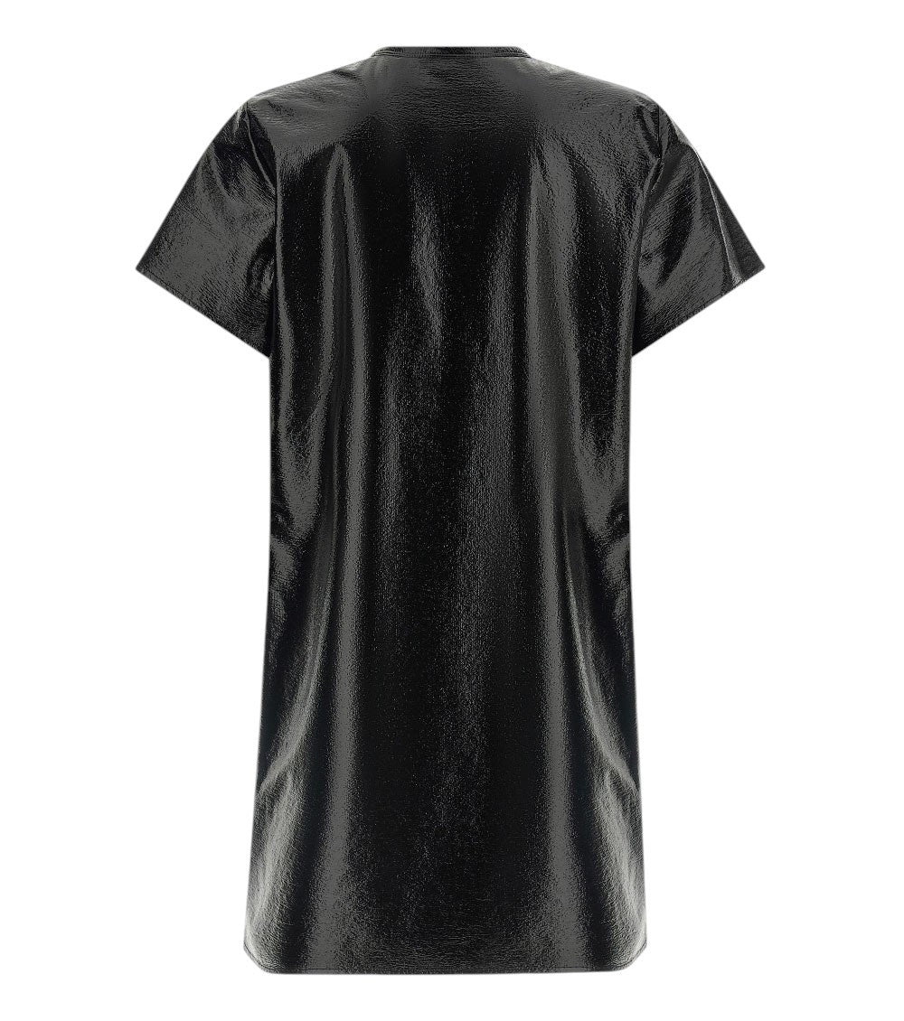Black Crew Neck Mini Dress 4
