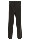 Dark Brown Pleated Trousers 1