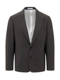 Dark Grey Peaked Lapel Blazer 1