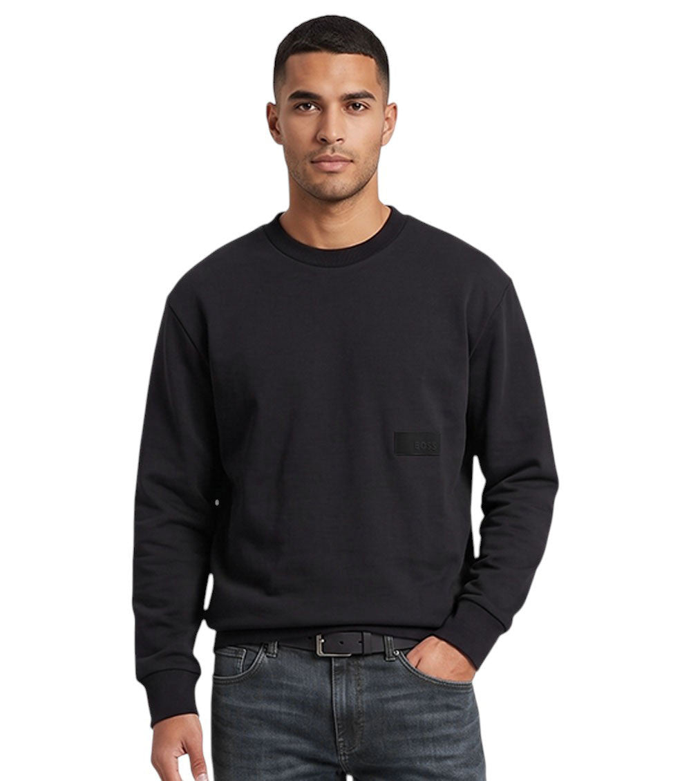 Black Crew Neck Sweatshirt 1