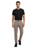 Brown Slim Chino Trousers 1