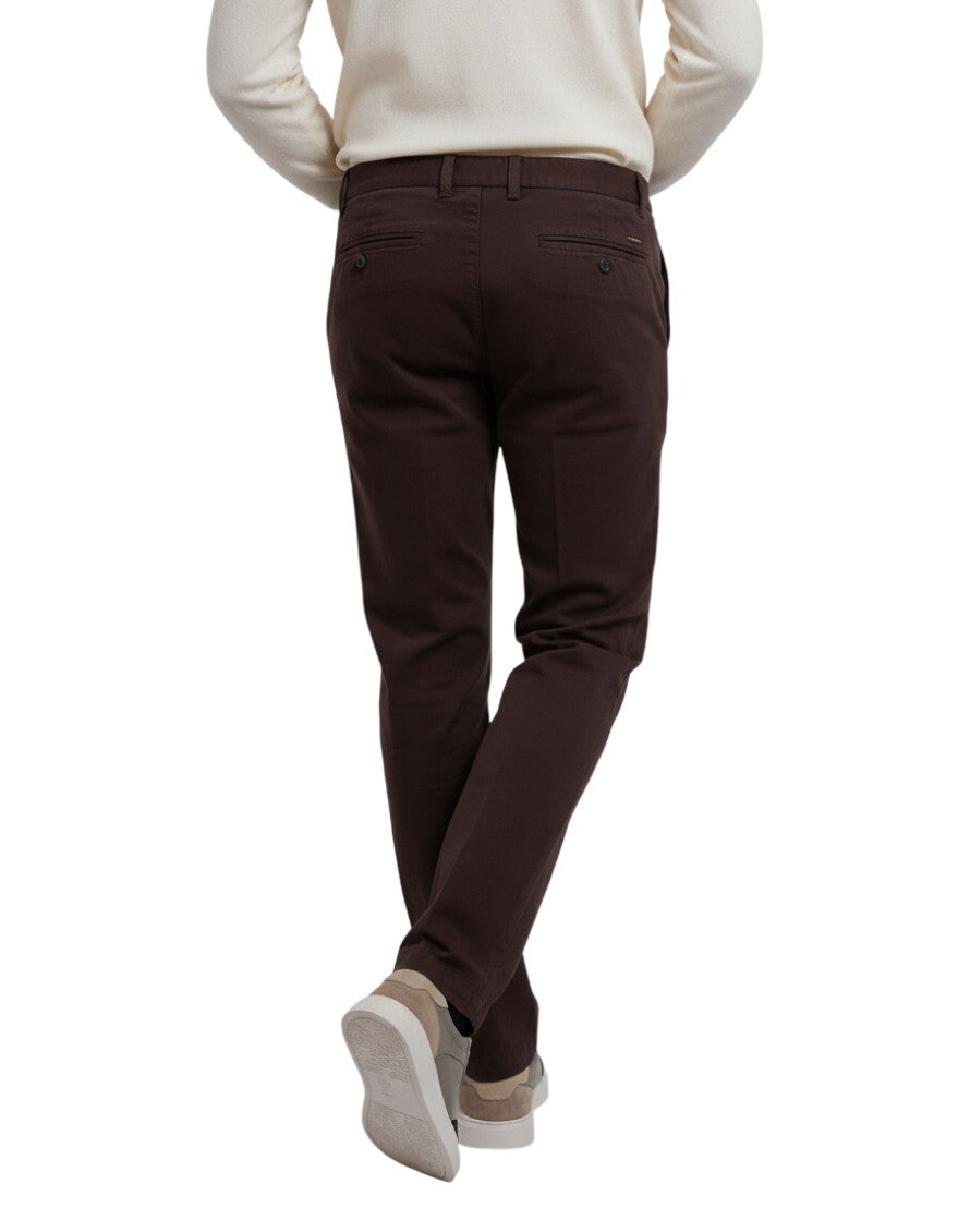 Dark Brown Slim Trousers 2
