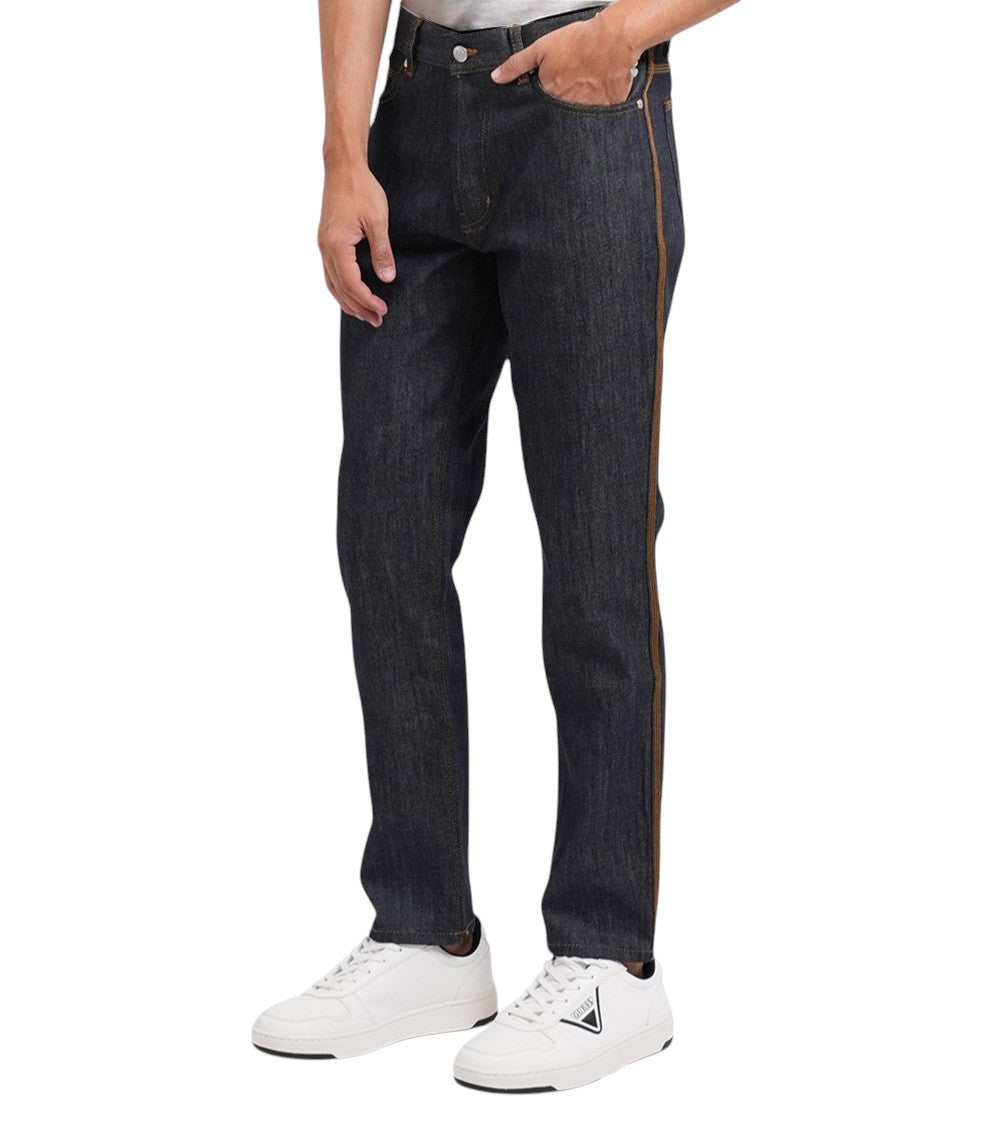 Dark Blue Mid Rise Jeans 3
