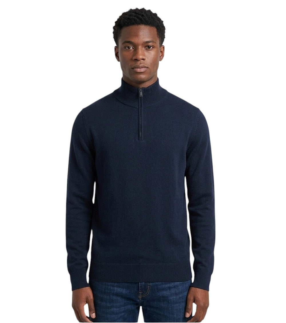 Blue Half Zip Sweater 1